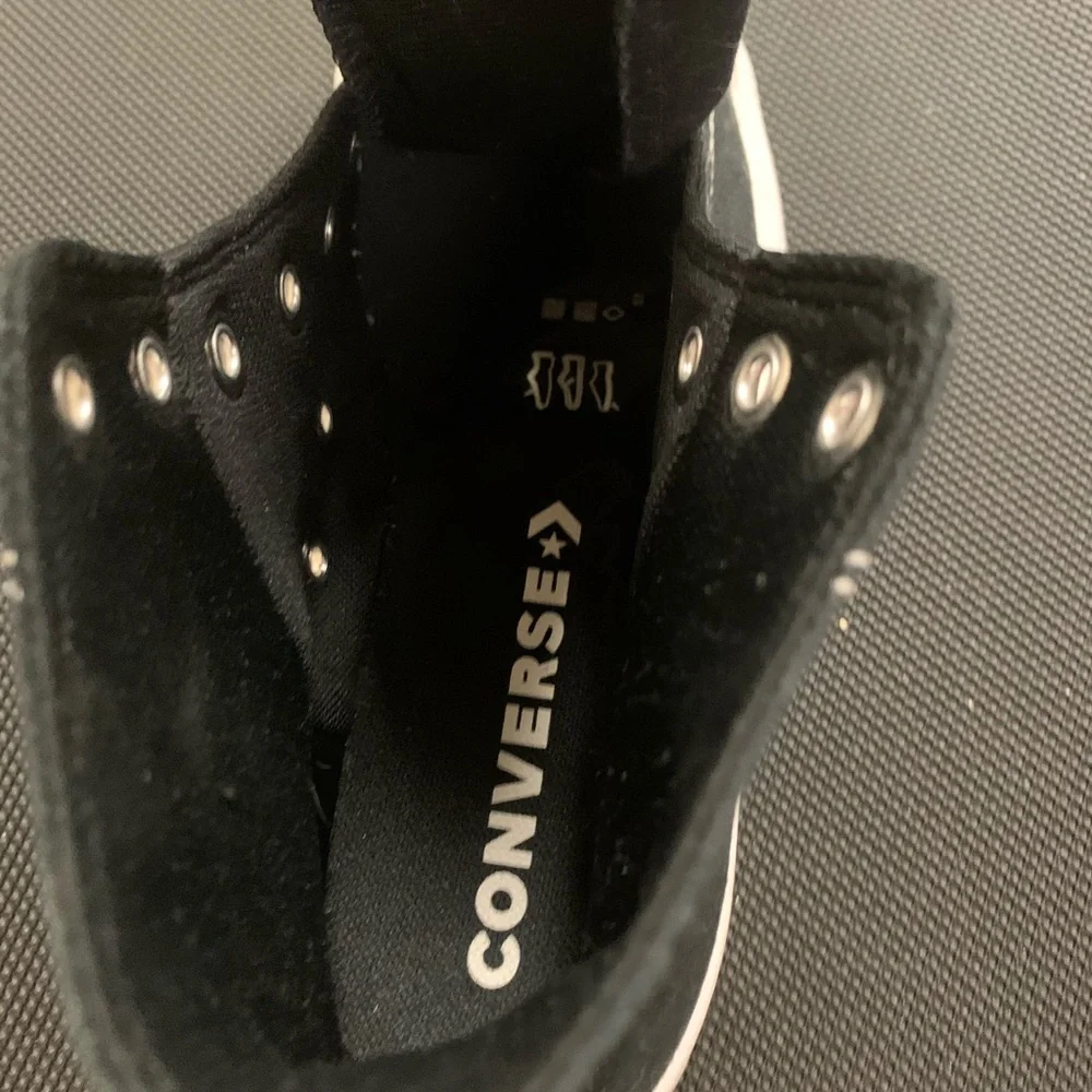 Black Platform High Top Converse